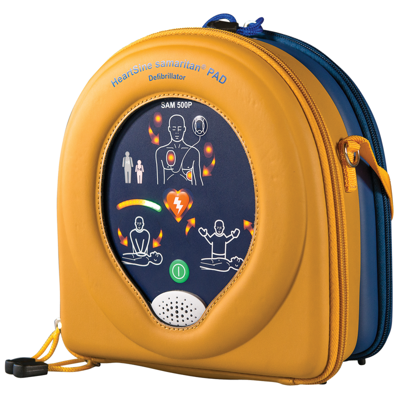 HeartSine Samaritan 500P Semi-Automatic Defibrillator with CPR Advisor compact 1.1kg AED with real-time CPR guidance