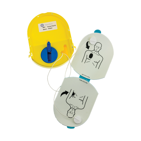 HeartSine Wind-Up Trainer Pad-Pak replacement training pad-pak for HeartSine Samaritan AED trainers with simulated analysis and CPR prompts