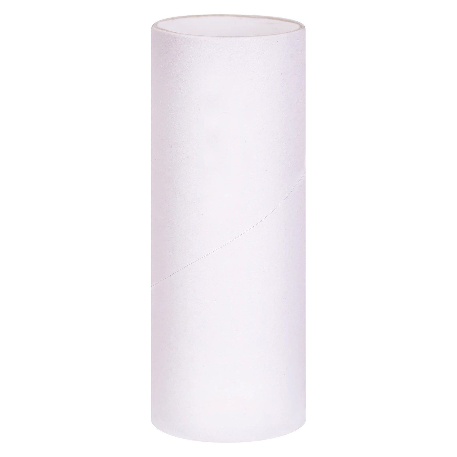 Single white hygienic craft roll shown against a plain background, displaying its smooth, clean surface and uniform construction. The image emphasises the quality food grade cardboard material suitable for painting, decorating, model making and classroom craft activities.