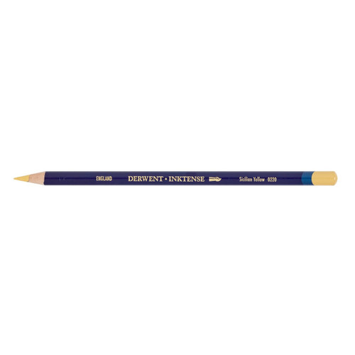 Derwent Inktense Pencil Sicilian Yellow Box of 6