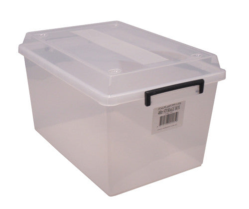 Italplast Storage Box with Lid 48 Litre Clear