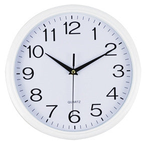 Italplast Round Wall Clock 30cm with White Trim