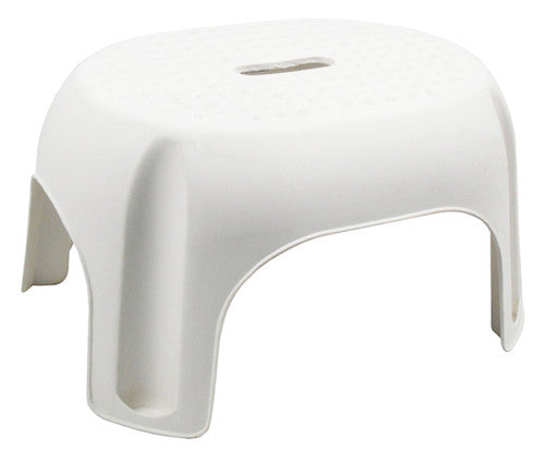 Italplast Plastic Single Step Stool White