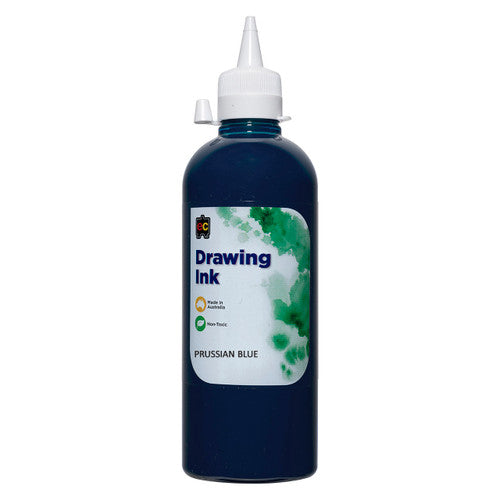 Educational Colours Drawing Ink 500ml Prussian Blue