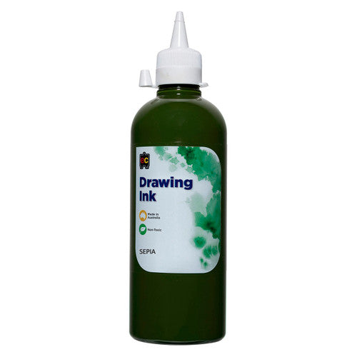 Educational Colours Drawing Ink 500ml Sepia