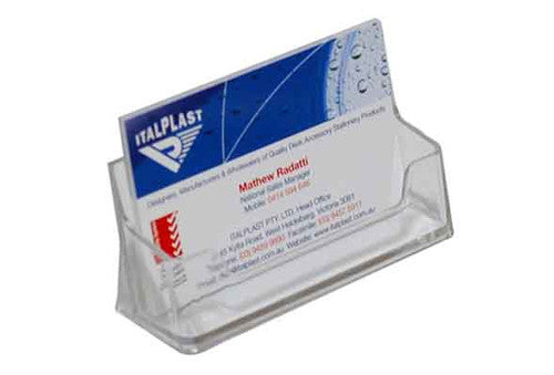 Italplast Business Card Holder Single Clear