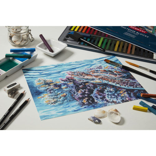 Derwent Inktense Blocks Assorted Tin of 12 Box of 6