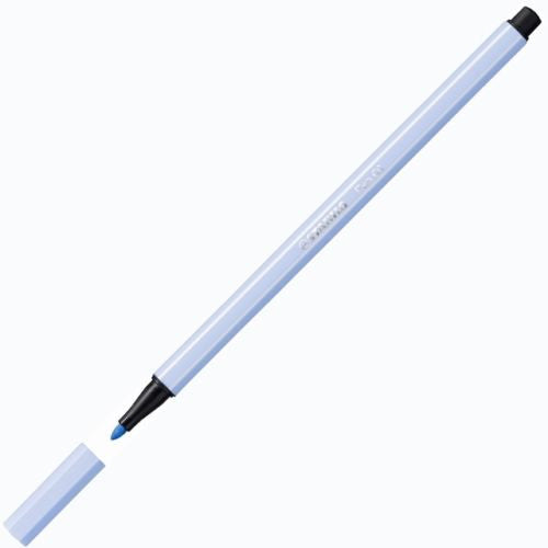Stabilo Pen 68 Premium Colouring Fibre-Tip Pen 1.0mm Ice Blue Box of 10