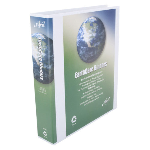 EARTHCARE IB813403DWH INSERT BINDER A4 3D RING 40MM WHITE - BOX 16