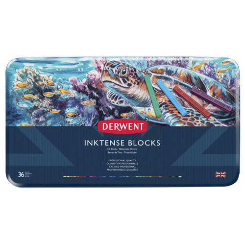 Derwent Inktense Blocks Assorted Tin of 36