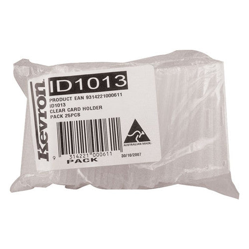 Kevron ID1013 ID Card Holder Clear Bag of 25