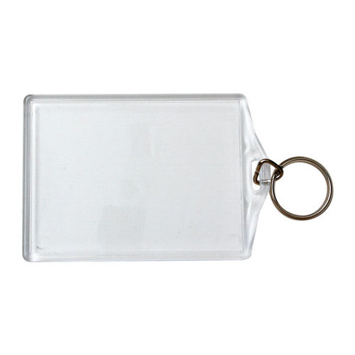 Kevron ID58 Large Oblong Acrylic Tags Clear Bag of 50