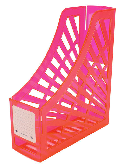 Italplast Magazine Stand Neon Red