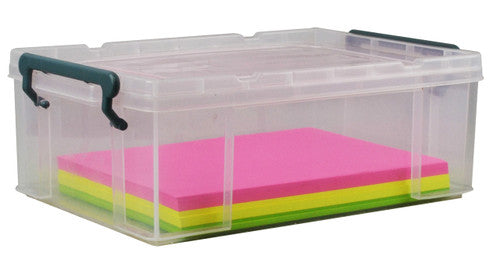 Italplast Stacka Storage Box with Lid 10 Litre Clear