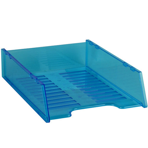 Italplast Multi-Fit Document Tray A4 Neon Blue