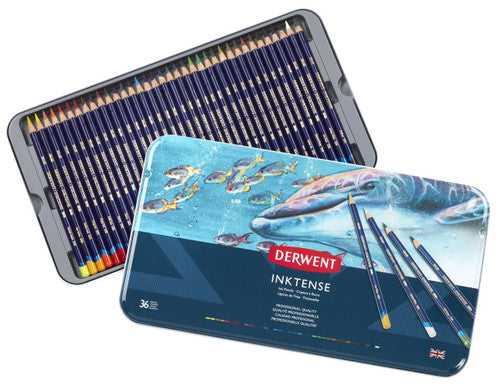 Derwent Inktense Pencils Assorted Tin of 36