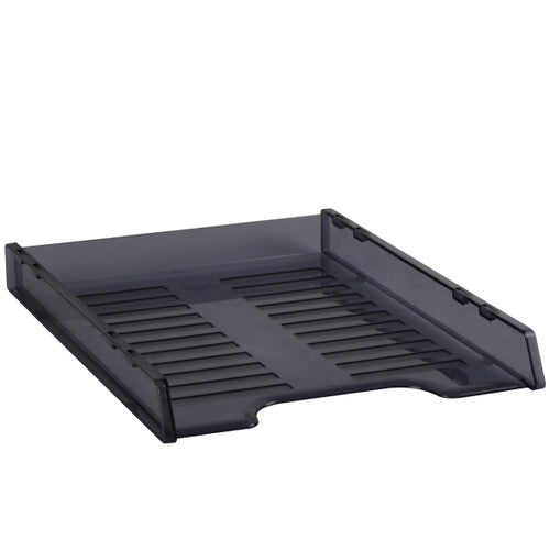 Italplast Slimline Multi-Fit Document Tray A4 Tinted Grey