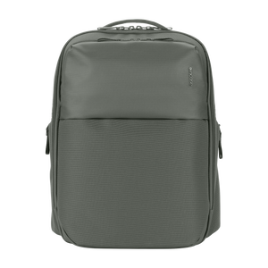 Incase A.R.C. Daypack 24L laptop backpack in Smoked Ivy, front view, studio cut-out on a plain background