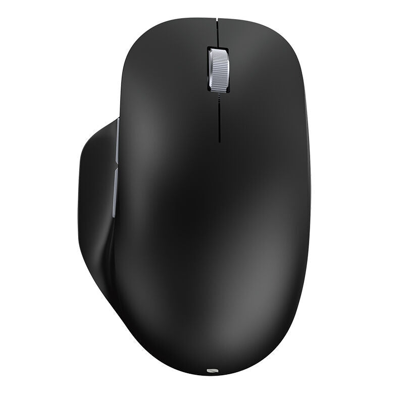 Incase Designed by Microsoft Bluetooth Ergonomic Mouse in black, top view on a plain white background