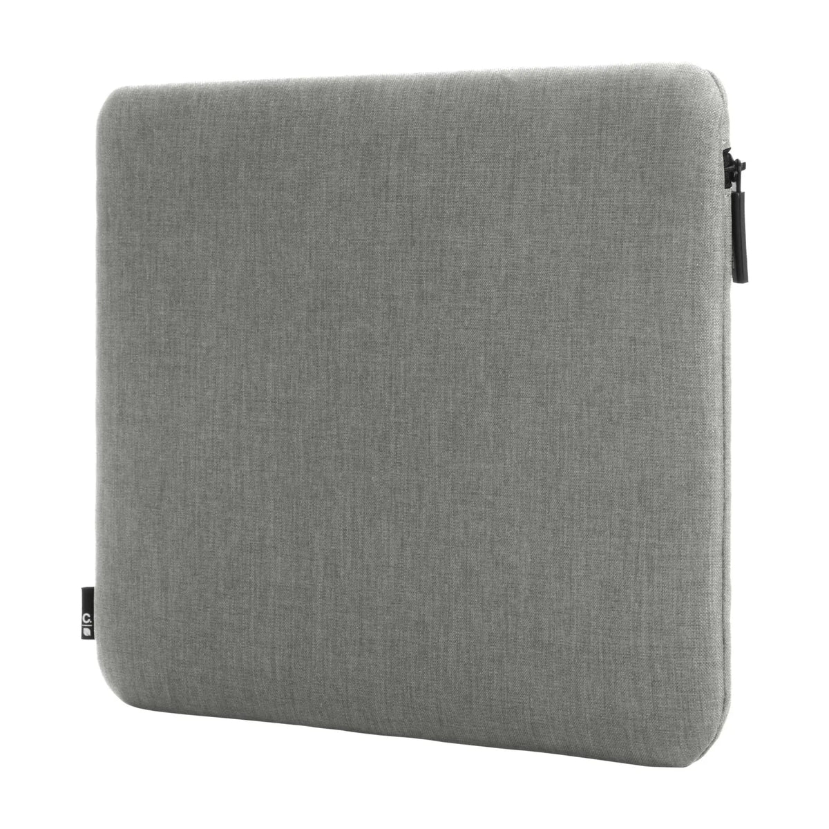 Incase Carry Zip Sleeve for 13-inch laptops in Cement Gray, back view of the sleeve
