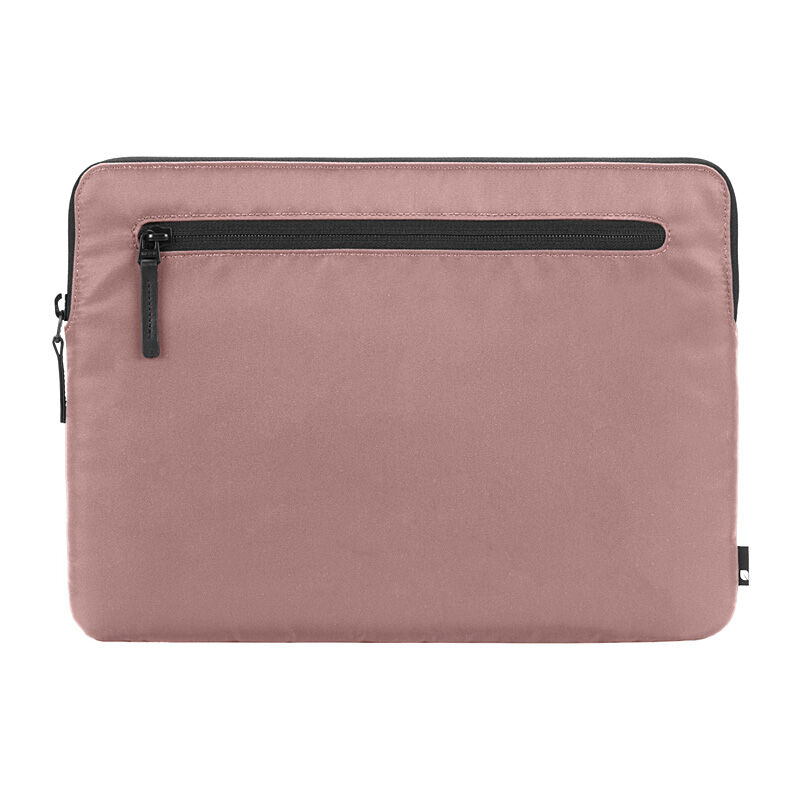 Aged Pink Incase Compact Sleeve seen from the front on a white background, showing the front accessory pocket
