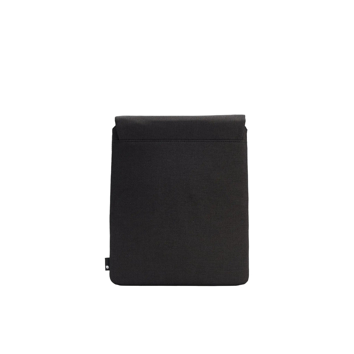 Back of the black Crosstown tablet sleeve on a plain white background