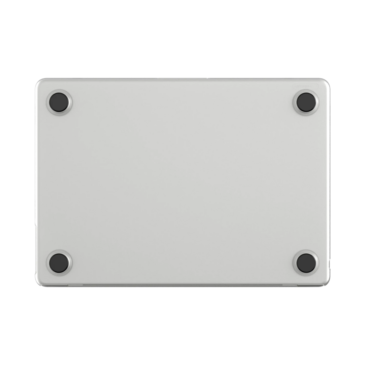 Underside of the Clear Edge Hardshell seen straight on, showing the four rubberised feet