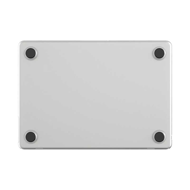Underside of the Clear Edge Hardshell seen straight on, showing the four rubberised feet
