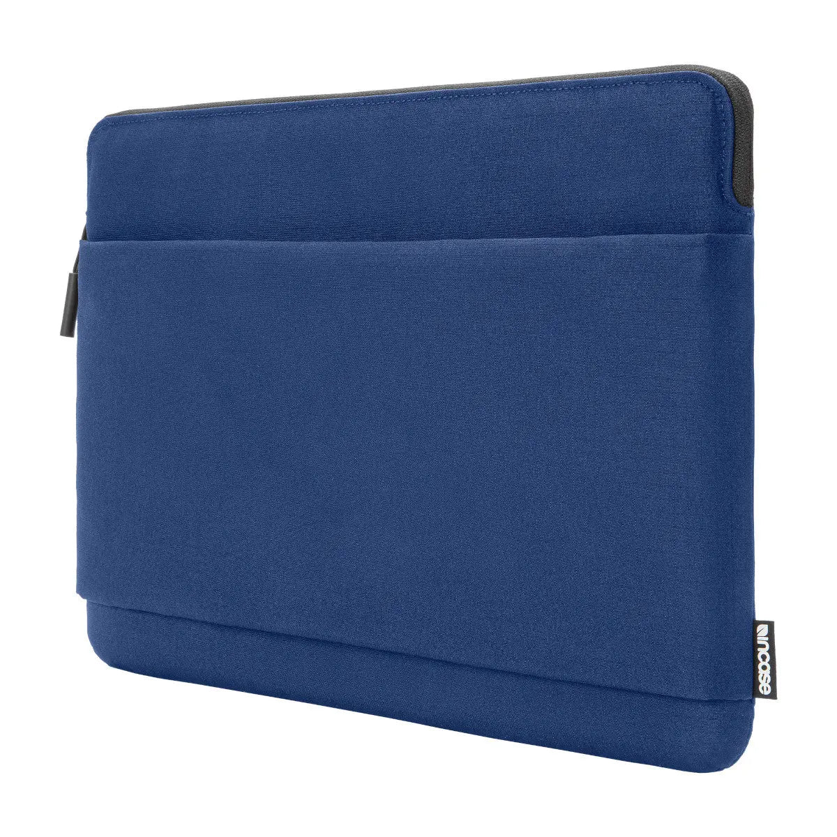 Incase Go Sleeve for 14-inch laptops in navy, angled three-quarter view on a white background