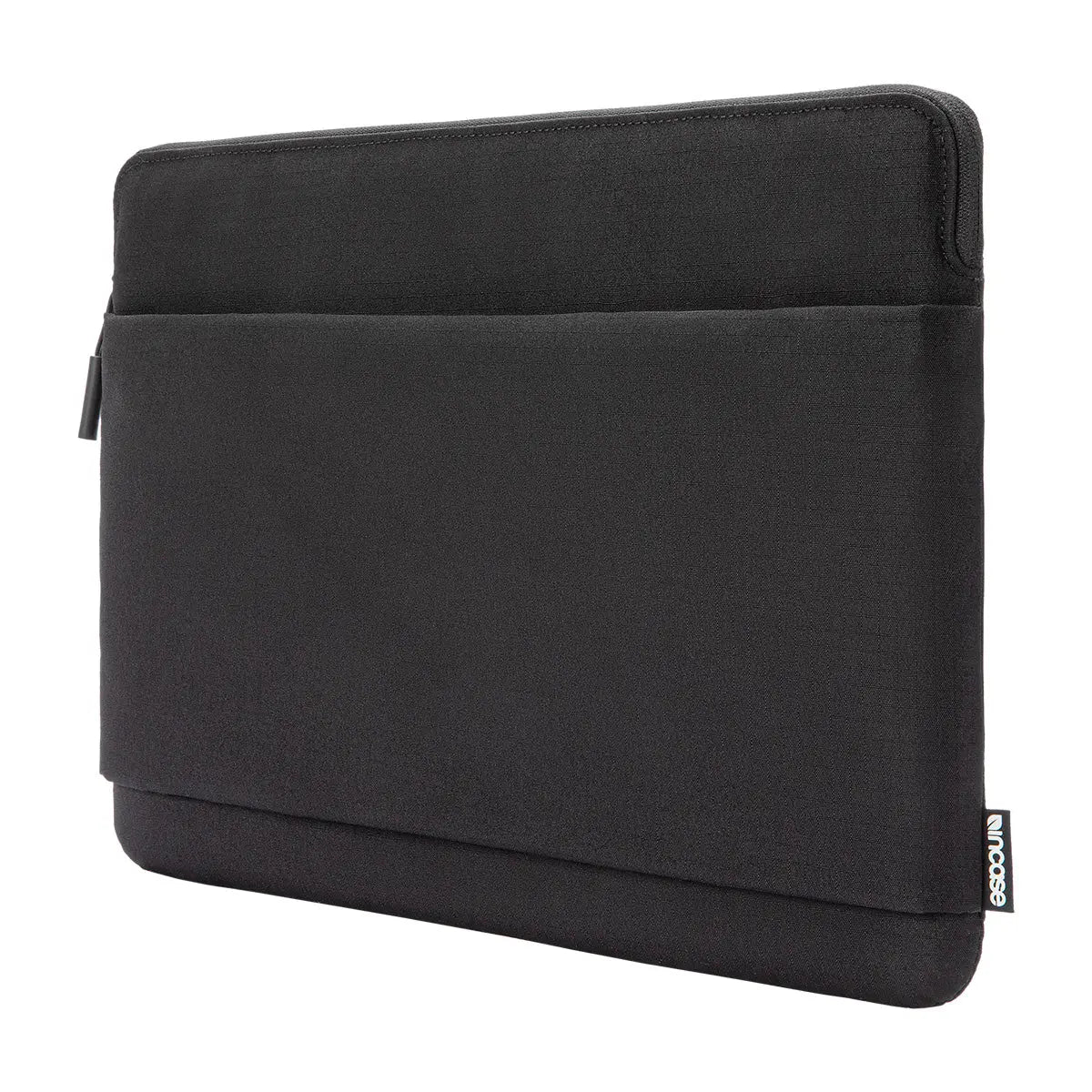 Incase Go Sleeve for 16-inch laptops in black, angled three-quarter view on a white background