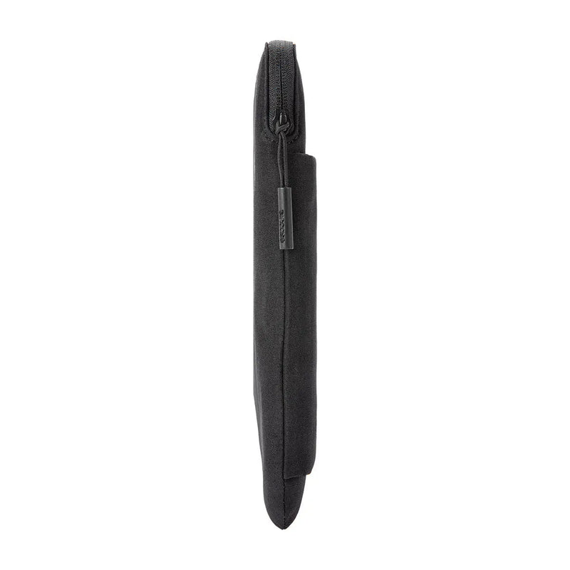 Side profile of the black Incase Go Sleeve for 16-inch laptops, showing its depth