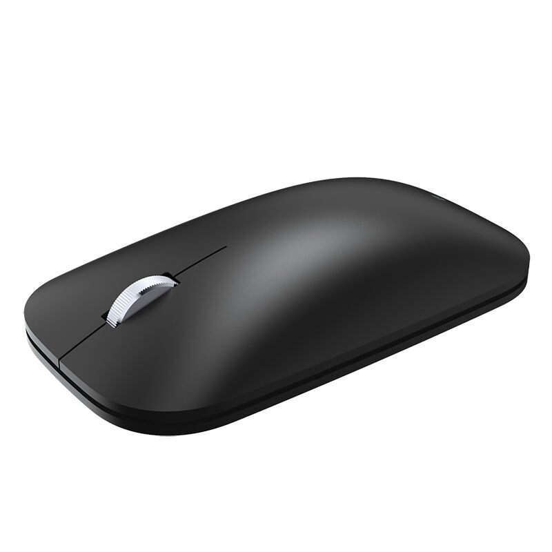 Incase Designed by Microsoft Modern Mobile Mouse in black, three-quarter view showing the slim profile
