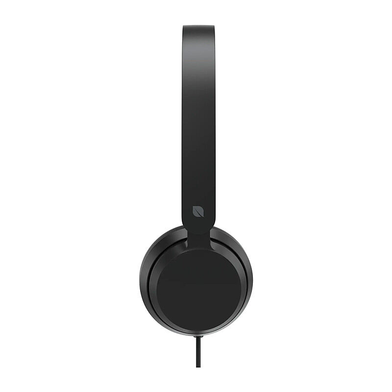Incase Designed by Microsoft Modern USB-C Headset in black, side view of the ear cup and headband