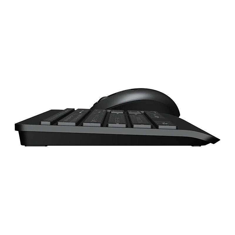 Incase Designed by Microsoft Wireless Desktop 900 keyboard and mouse in a low side profile showing the slim keyboard
