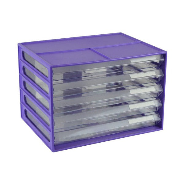 Italplast Fruit Document Cabinet A4 Landscape Grape (I 326FGP) — Australian made Italplast product