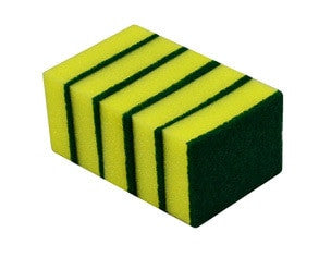 Italplast General Purpose Scourer Sponges Pack of 5 (I 453GP) — Italplast product, Australian made
