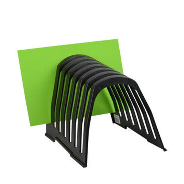 Italplast GreenR Step File Organiser Recycled Black (I 408GR) — Italplast product, Australian made