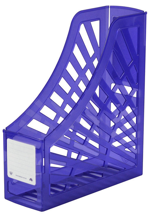 Italplast Magazine Stand Tinted Purple (I 160TPR) — Italplast product, Australian made