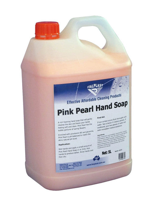 Italplast Pink Pearl Liquid Hand Soap 5 Litre (I 456) — Italplast product, Australian made