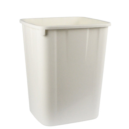 Italplast Plastic Waste Bin 32 Litre White (I 180WHT), durable white plastic waste bin for offices and shared facilities, Australian made