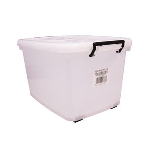 Italplast Storage Box with Rollers 55 Litre Clear - image 1