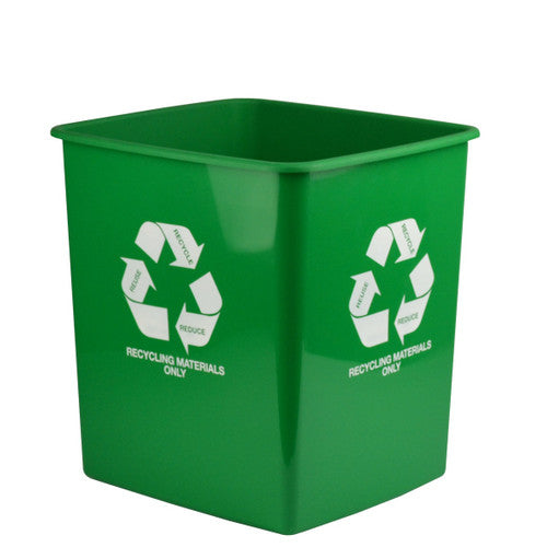 Italplast Tidy Bin Recycling Materials Only 15 Litre Green (I 80RCG) — Australian made Italplast product