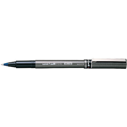 Uni-Ball Deluxe UB-155 Liquid Ink Rollerball Pen 0.5mm Blue Box of 12