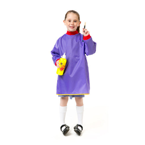 Educational Colours Junior Artist Smocks Purple (Ages 5â€“8)