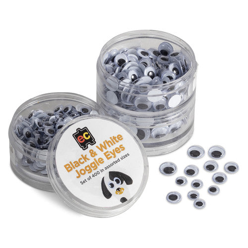 Educational Colours Black and White Joggle Eyes Set of 400