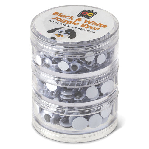Educational Colours Black and White Joggle Eyes Set of 400