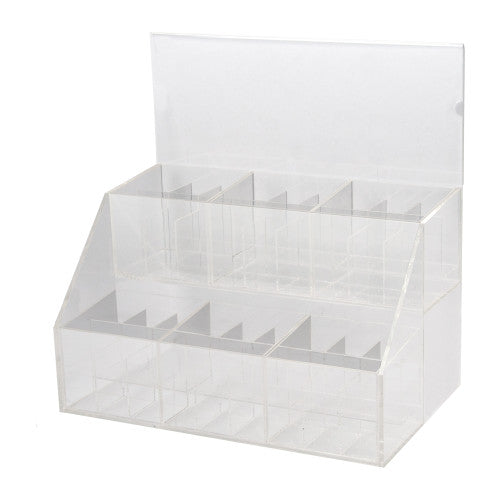 Deflecto 2 Tiered Acrylic Counter Display Unit