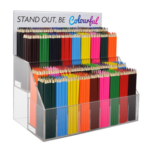 Deflecto 2 Tiered Acrylic Counter Display Unit