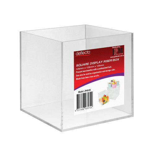 Deflecto Square Display Box 125mm
