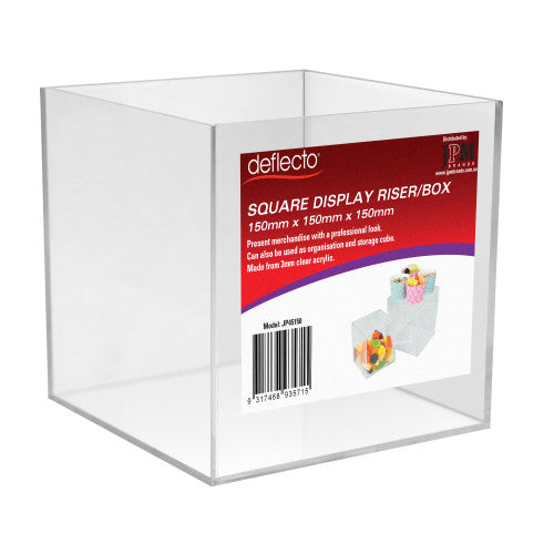 Deflecto Square Display Box 150mm
